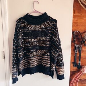 Turtle neck boho sweater